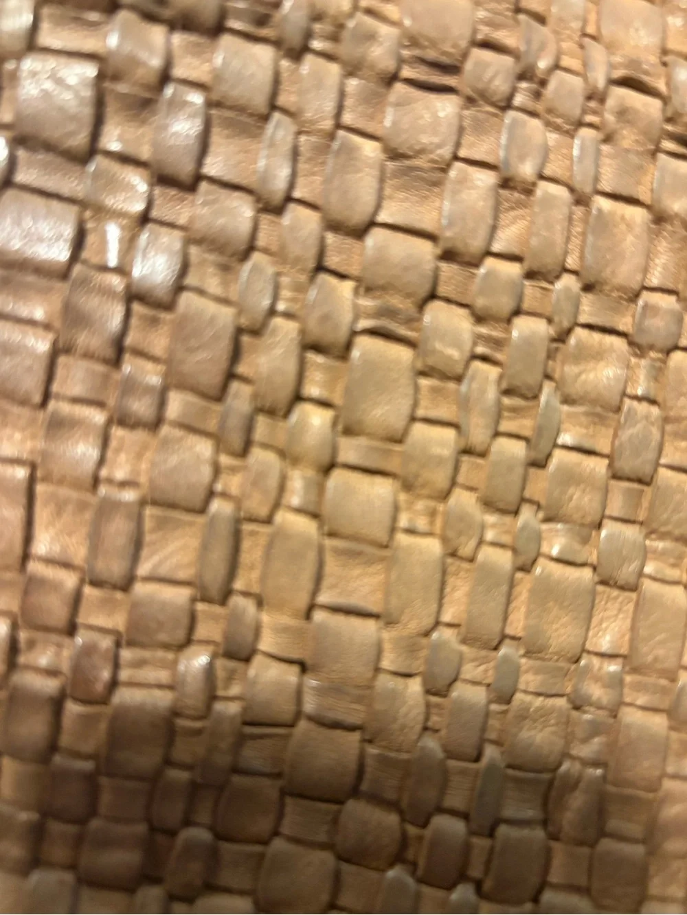 Liebeskind Berlin Woven sheep Leather Hobo Bag in Taupe